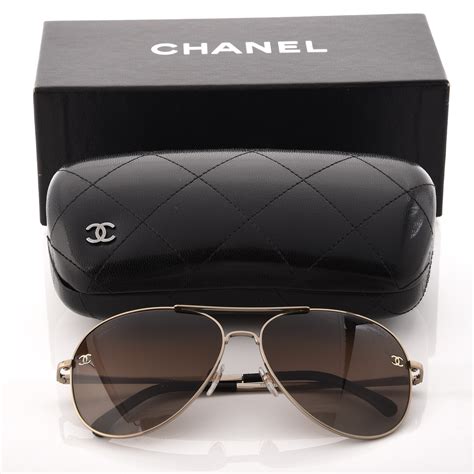 chanel pilot sunglasses 24k gold|are chanel sunglasses polarized.